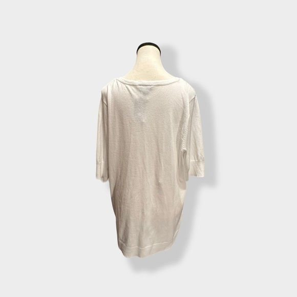 🆕 NWT torrid 2 *Host Pick * White V Neck Button Up Cardigan Long Short Sleeves - Picture 8 of 11